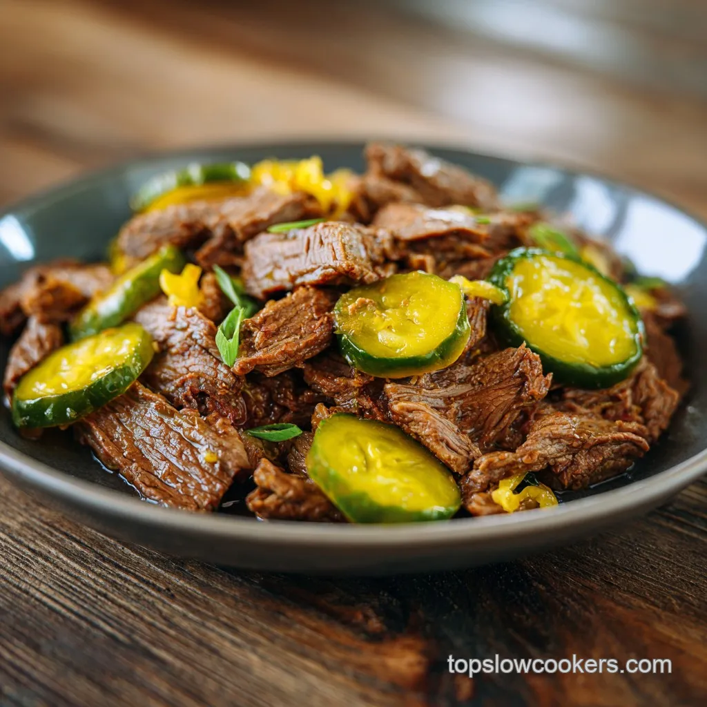 The Best Weeknight Slow Cooker Pepperoncini Roast Dinner